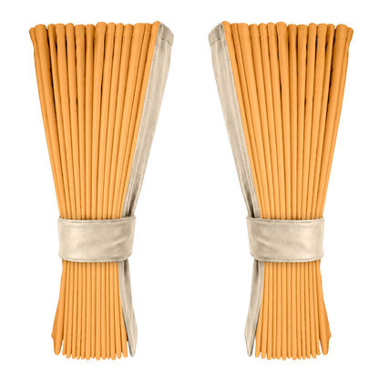 Gardin sennepsgul alcantar med nappa