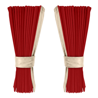 Gardin vinrød alcantar med nappa