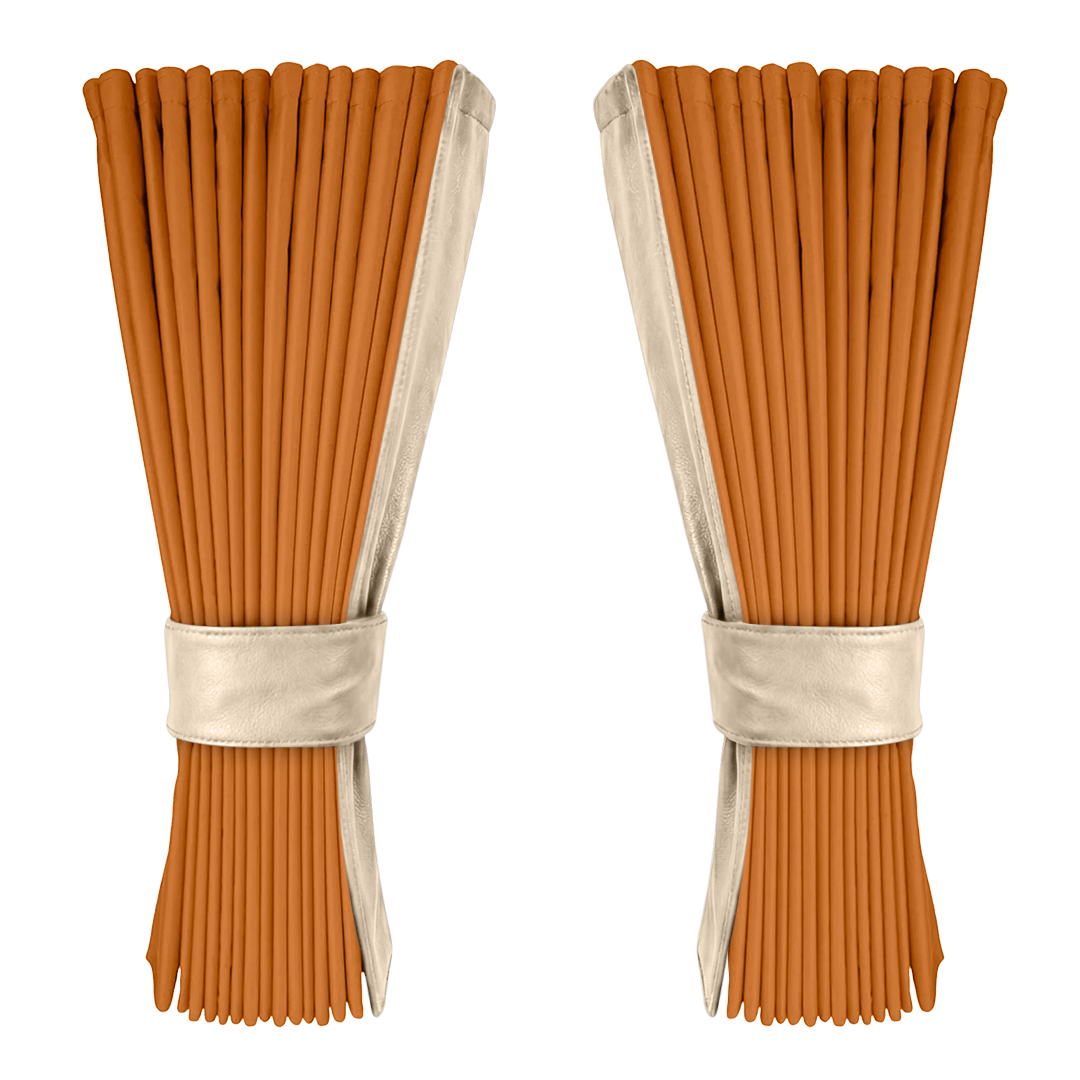 Gardin cognac alcantar med nappa