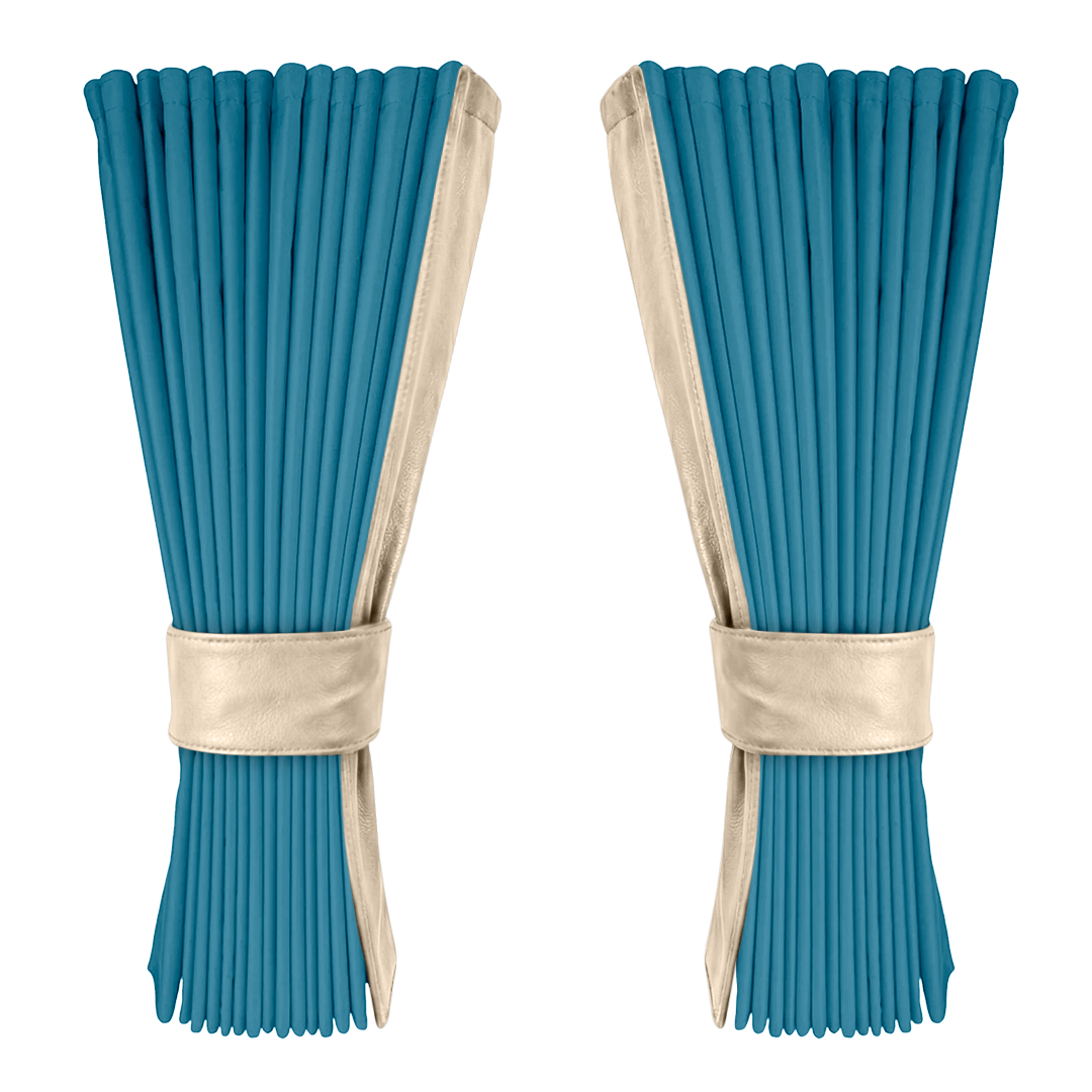 Gardin tropicalblå alcantar med nappa