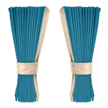 Gardin tropicalblå alcantar med nappa