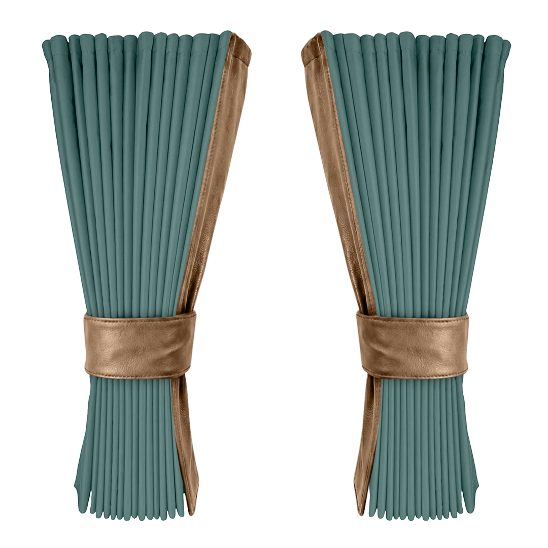 Gardin aronagrøn alcantar med nappa