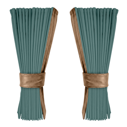 Gardin aronagrøn alcantar med nappa