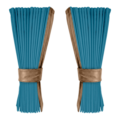 Gardin tropicalblå alcantar med nappa