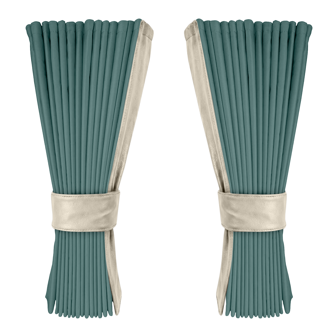 Gardin aronagrøn alcantar med nappa