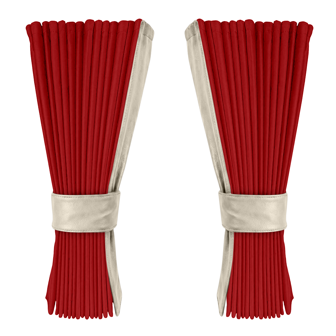 Gardin vinrød alcantar med nappa