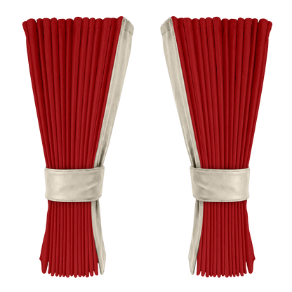 Gardin vinrød alcantar med nappa