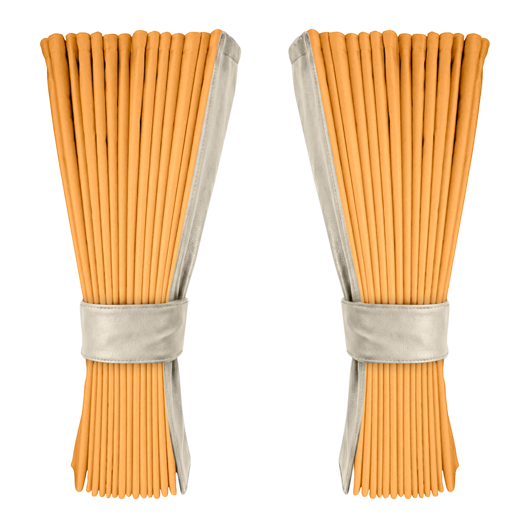 Gardin sennepsgul alcantar med nappa