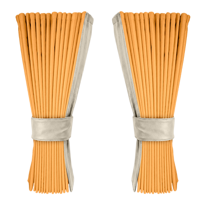 Gardin sennepsgul alcantar med nappa