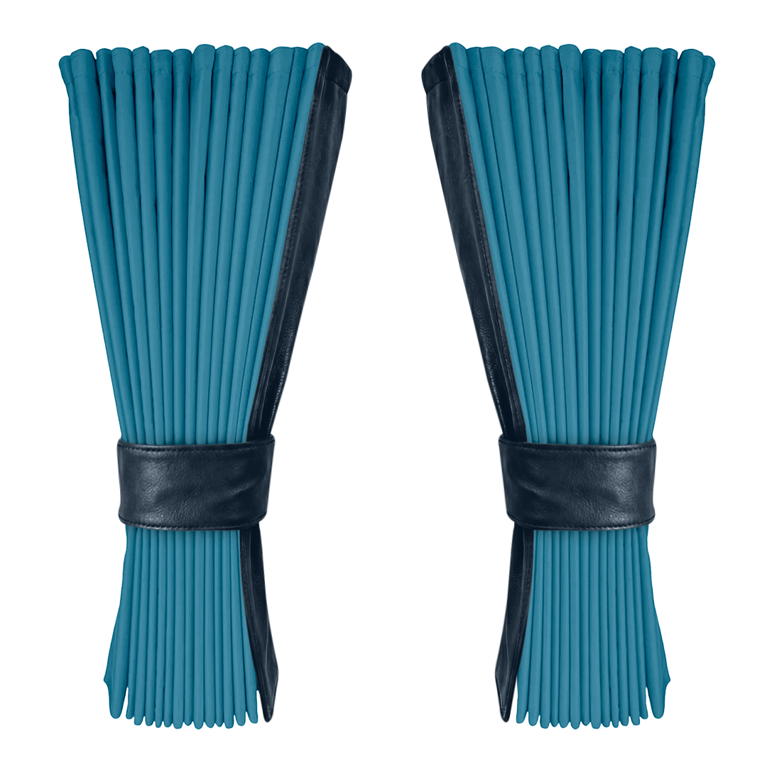 Gardin tropicalblå alcantar med nappa