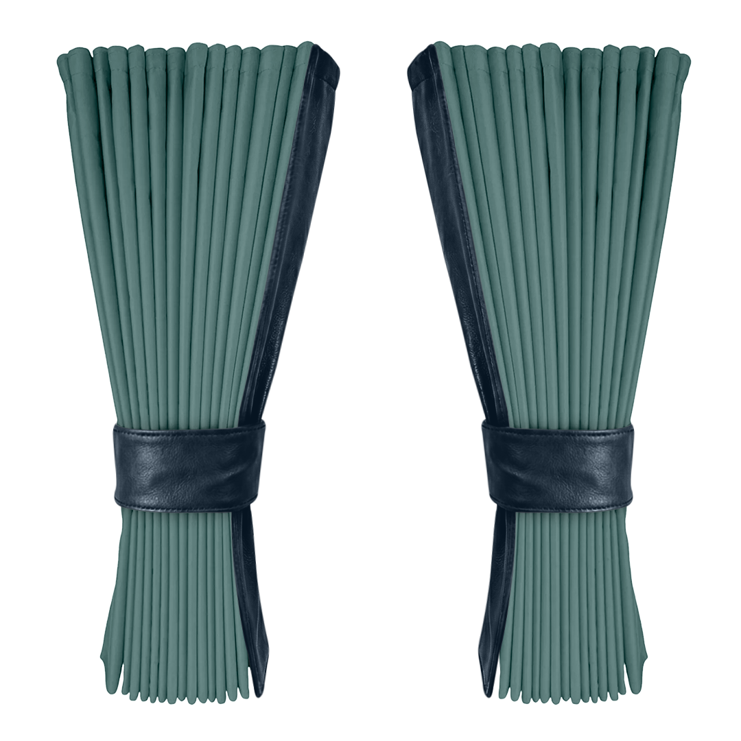 Gardin aronagrøn alcantar med nappa