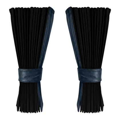 Gardin sort alcantar med nappa