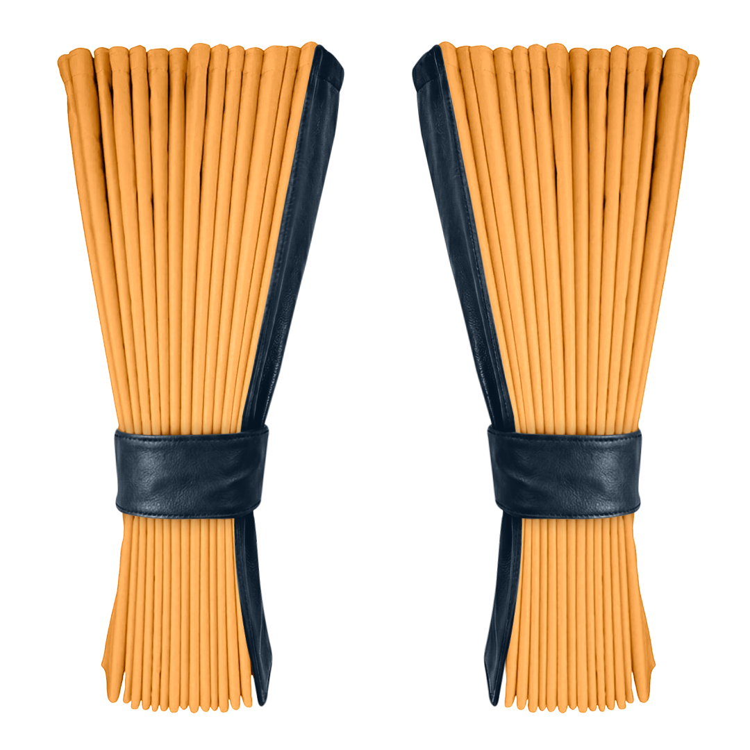 Gardin sennepsgul alcantar med nappa