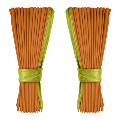 Gardin cognac alcantar med nappa