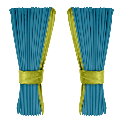 Gardin tropicalblå alcantar med nappa