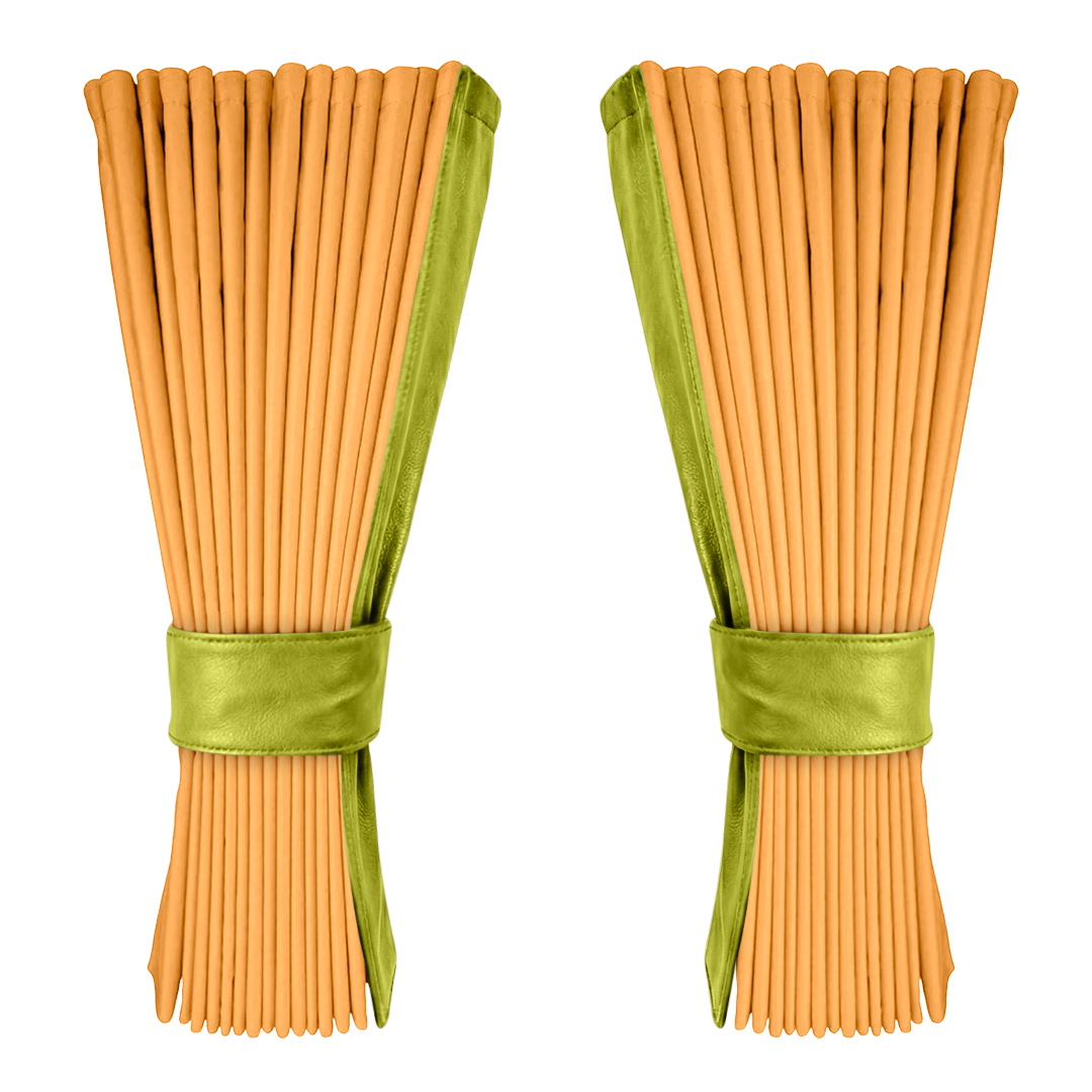 Gardin sennepsgul alcantar med nappa