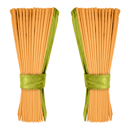 Gardin sennepsgul alcantar med nappa