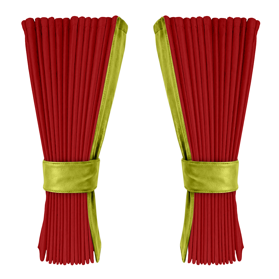 Gardin vinrød alcantar med nappa