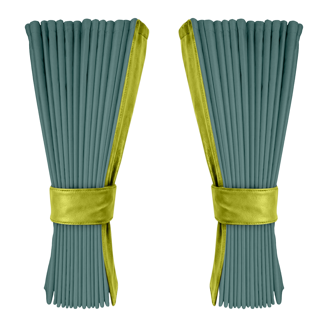 Gardin aronagrøn alcantar med nappa