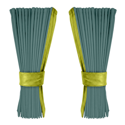 Gardin aronagrøn alcantar med nappa