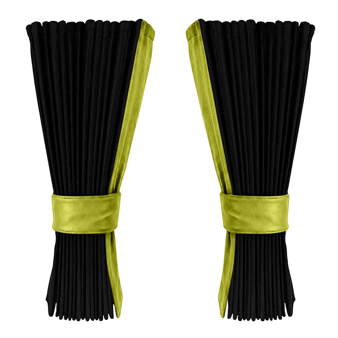 Gardin sort alcantar med nappa