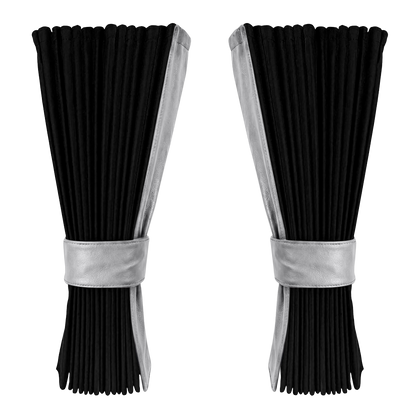 Gardin sort alcantar med nappa