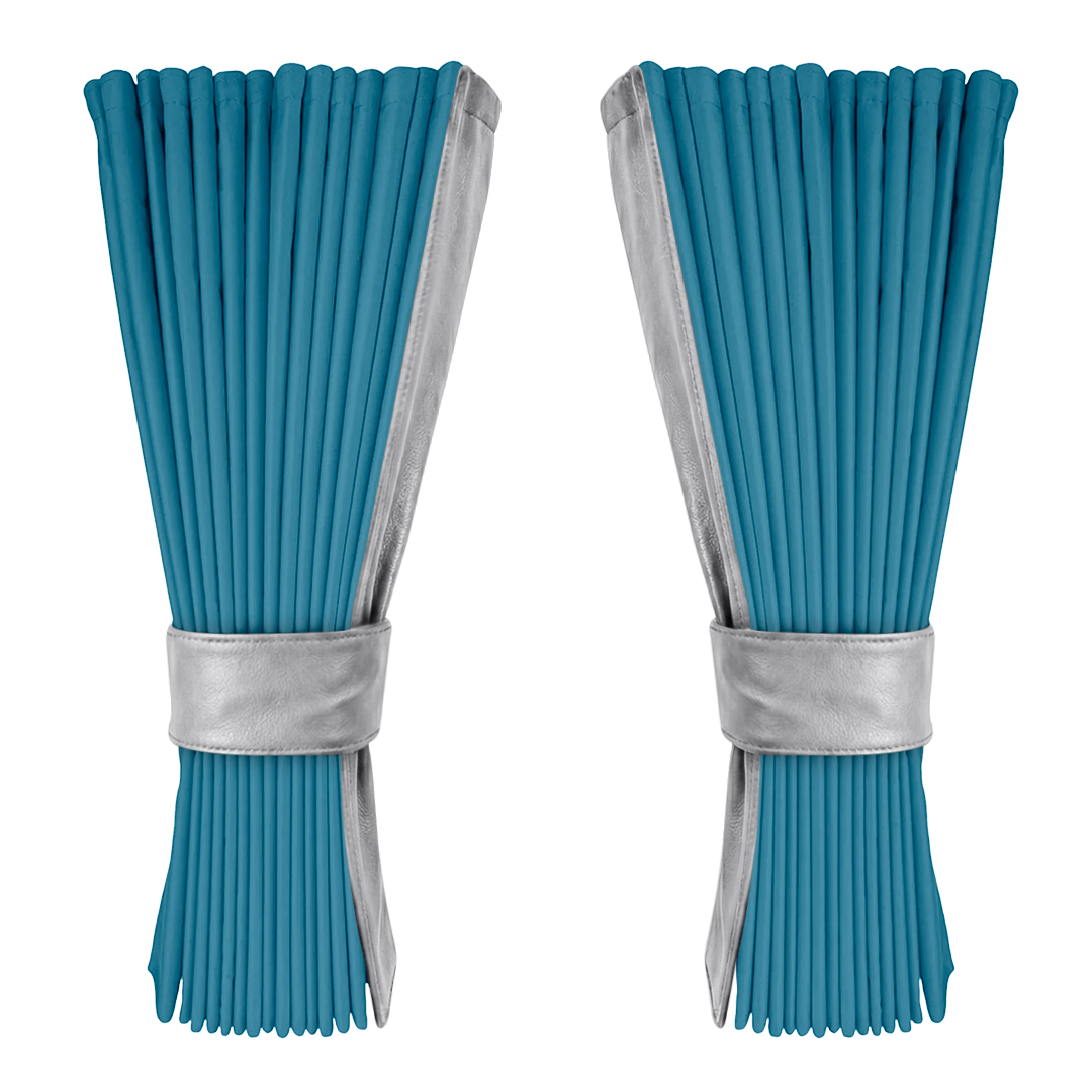 Gardin tropicalblå alcantar med nappa