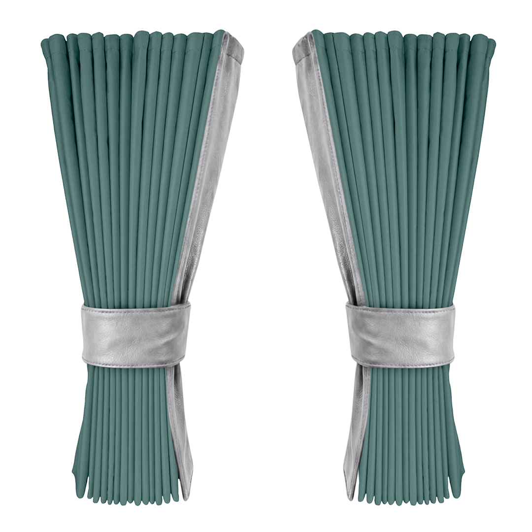 Gardin aronagrøn alcantar med nappa