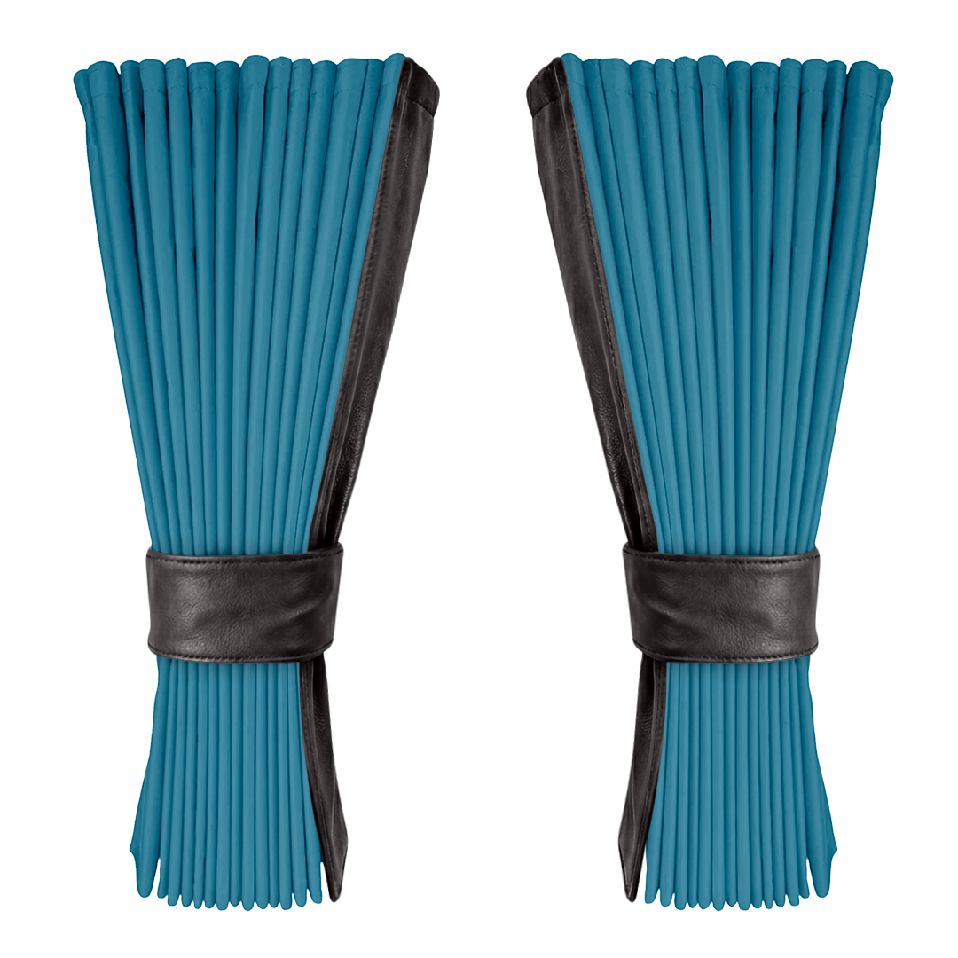 Gardin tropicalblå alcantar med nappa