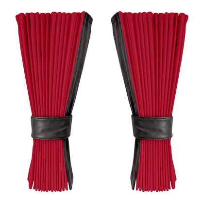 Gardin rød alcantar med nappa