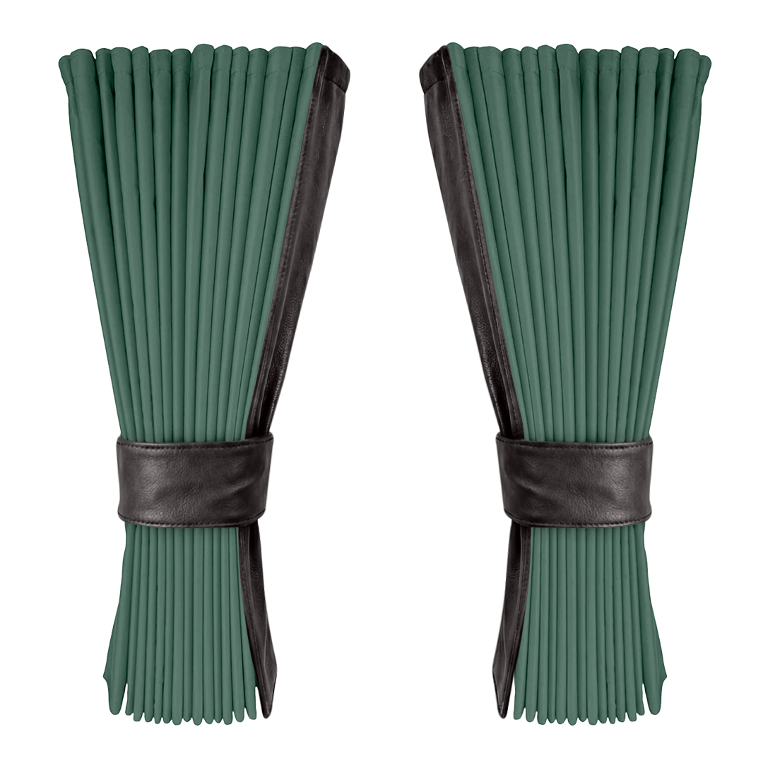 Gardin skovgrøn alcantar med nappa