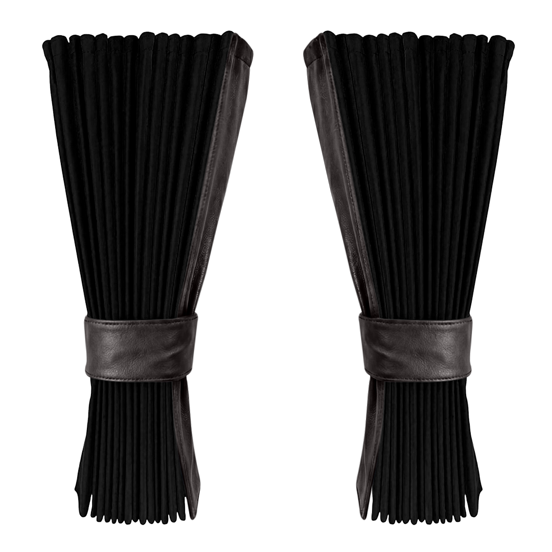 Gardin sort alcantar med nappa