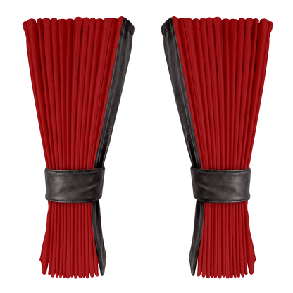 Gardin vinrød alcantar med nappa