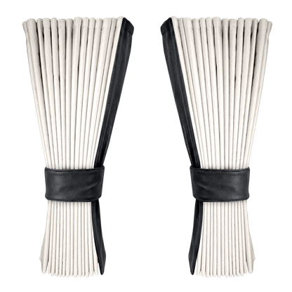 Gardin hvid alcantar med nappa