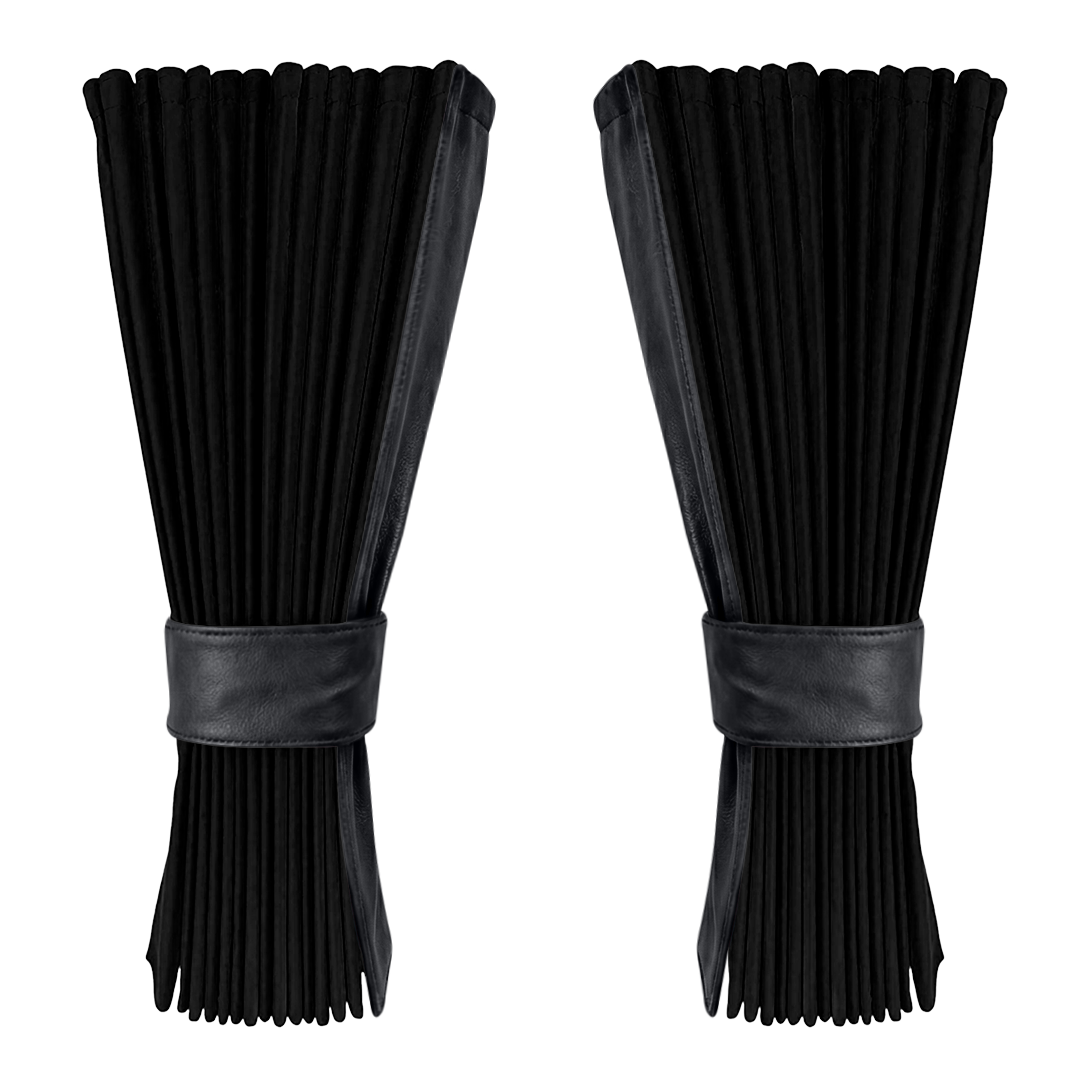 Gardin sort alcantar med nappa