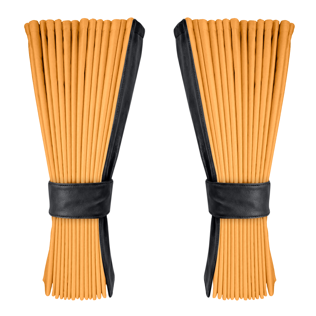 Gardin sennepsgul alcantar med nappa