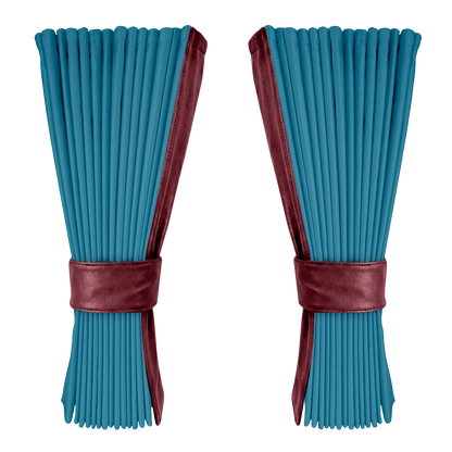 Gardin tropicalblå alcantar med nappa