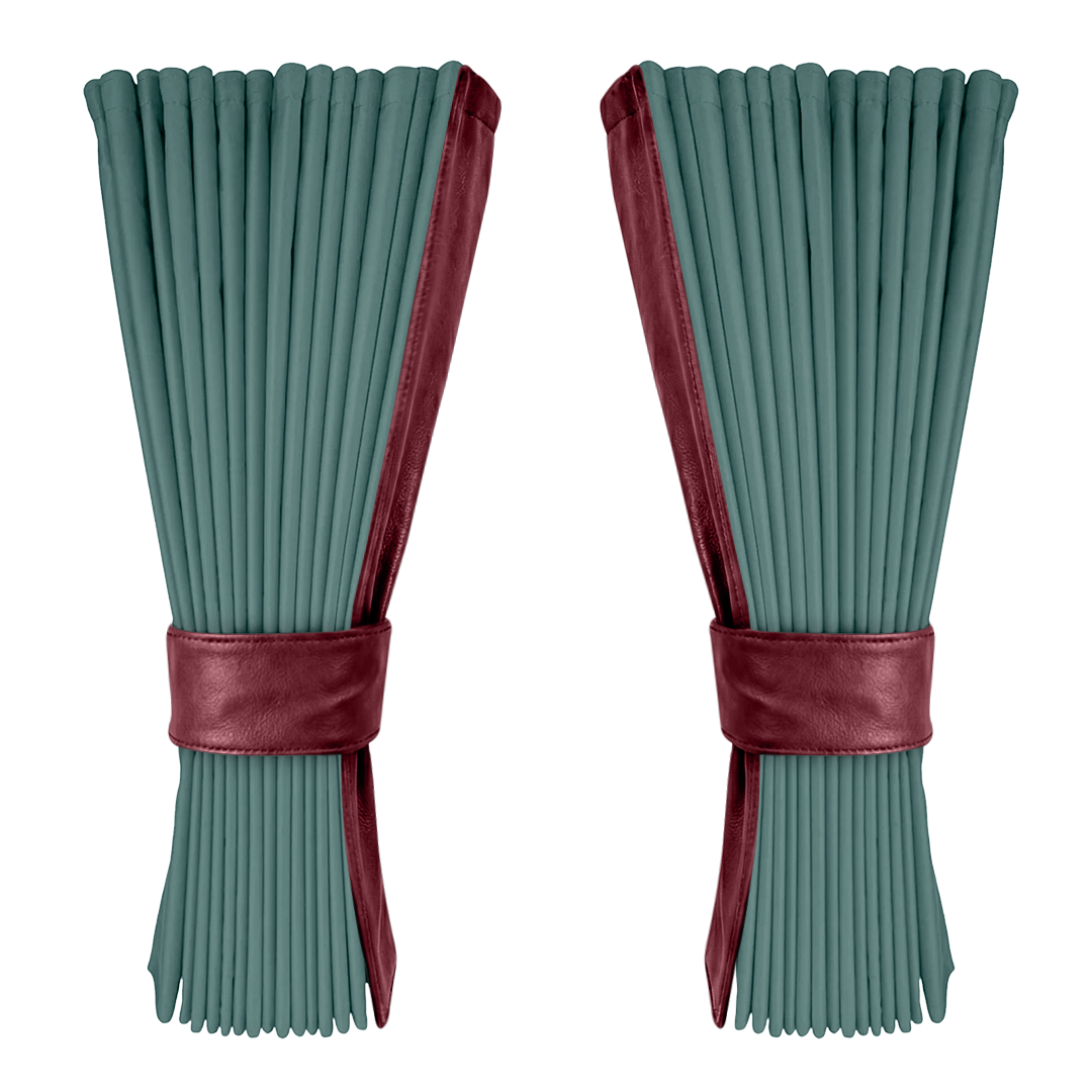 Gardin aronagrøn alcantar med nappa