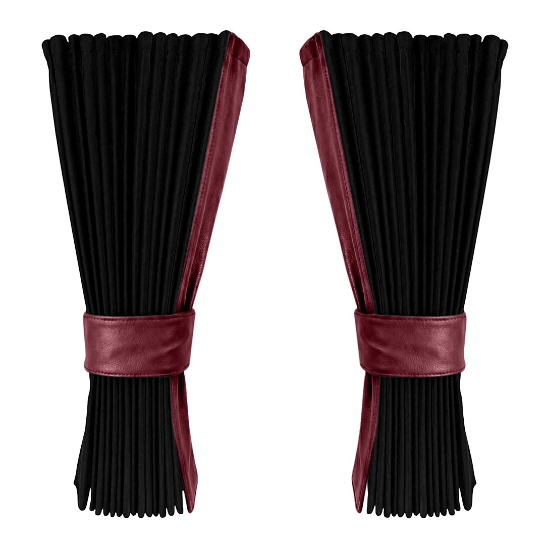 Gardin sort alcantar med nappa