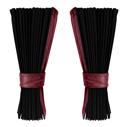 Gardin sort alcantar med nappa