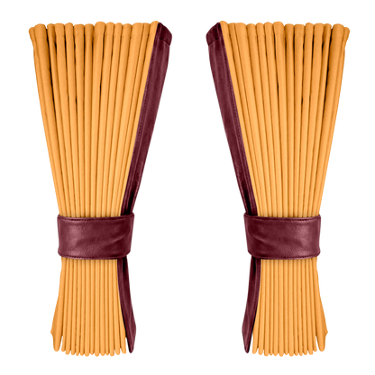 Gardin sennepsgul alcantar med nappa