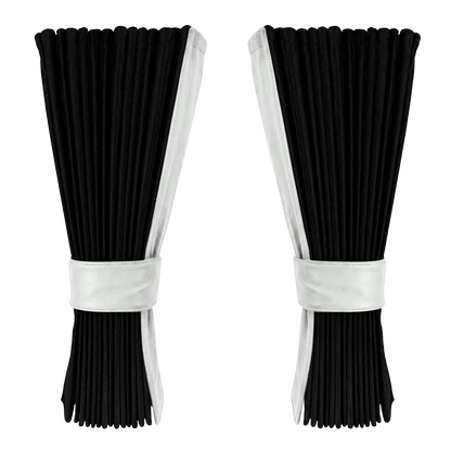 Gardin sort alcantar med nappa