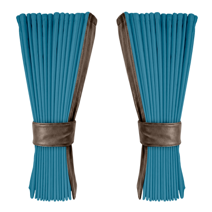 Gardin tropicalblå alcantar med nappa