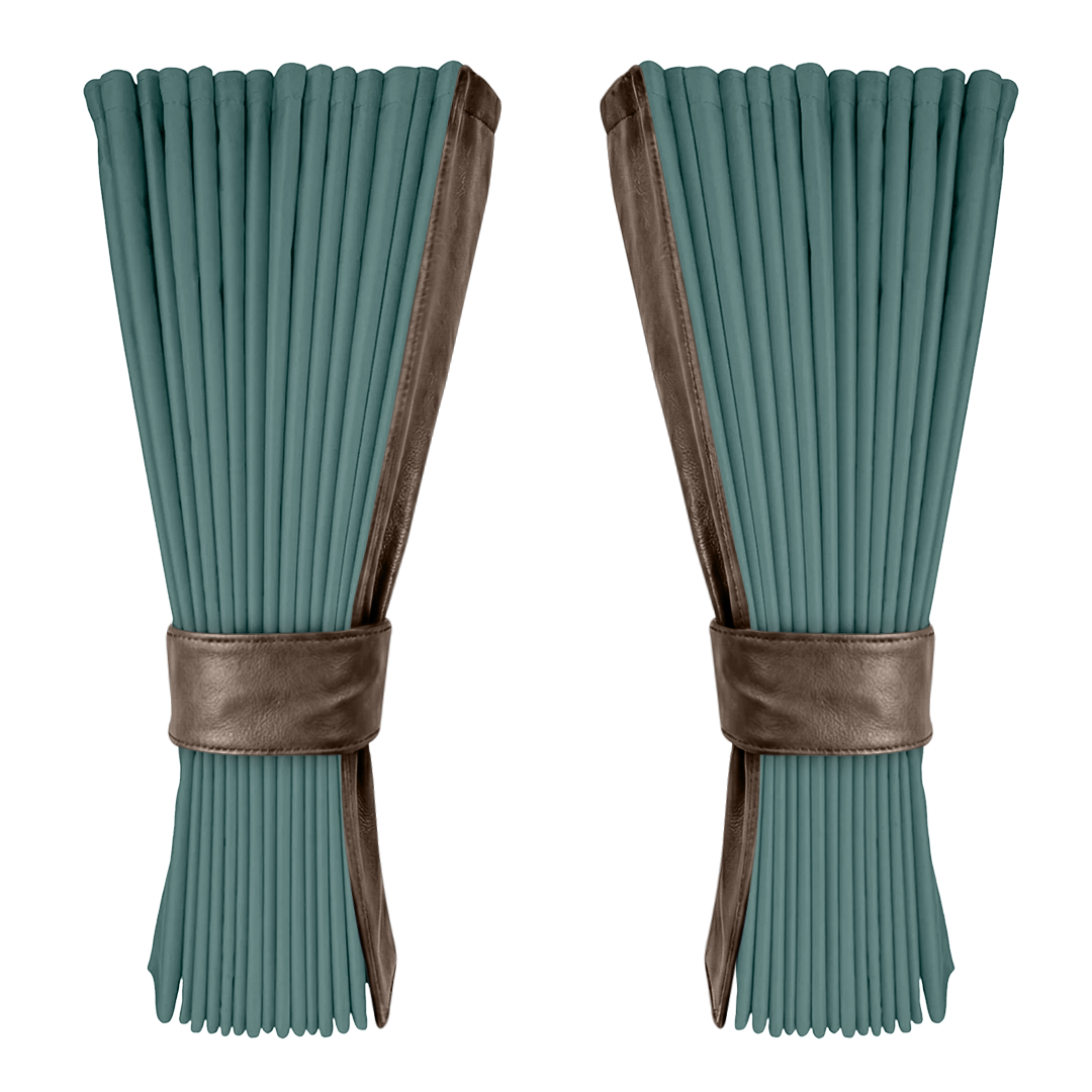 Gardin aronagrøn alcantar med nappa