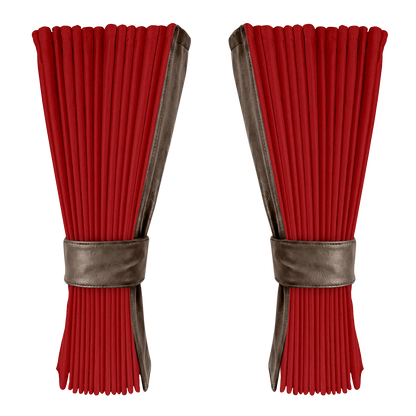 Gardin vinrød alcantar med nappa