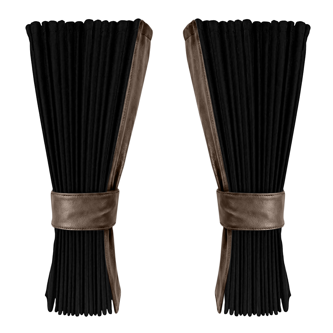 Gardin sort alcantar med nappa