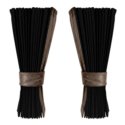 Gardin sort alcantar med nappa