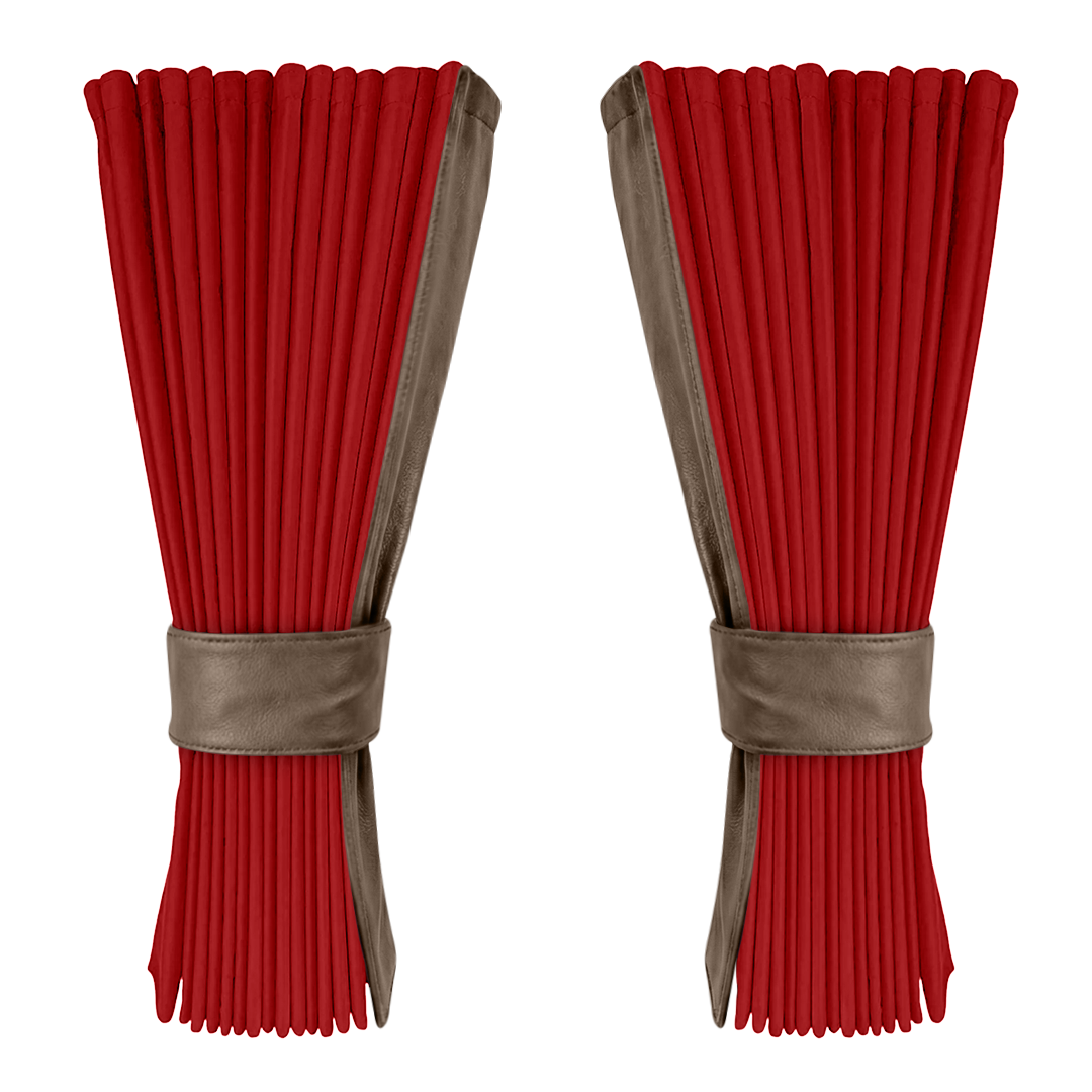 Gardin vinrød alcantar med nappa