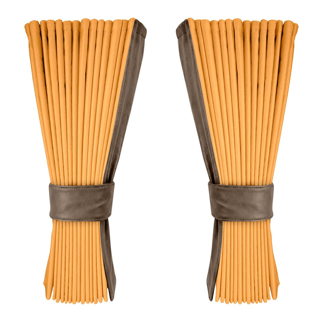 Gardin sennepsgul alcantar med nappa