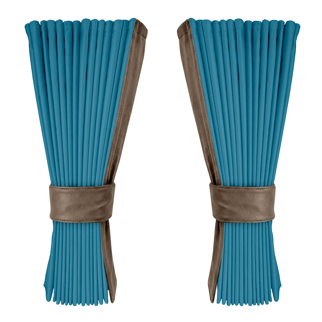 Gardin tropicalblå alcantar med nappa